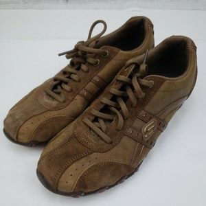 Skechers Women's Brown Leather Shoes Size 8